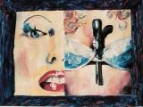 Danger Woman Aquarell 30x40 cm